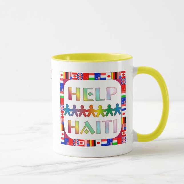 Taza Manos que ayudan a Haití Mug (Derecha)