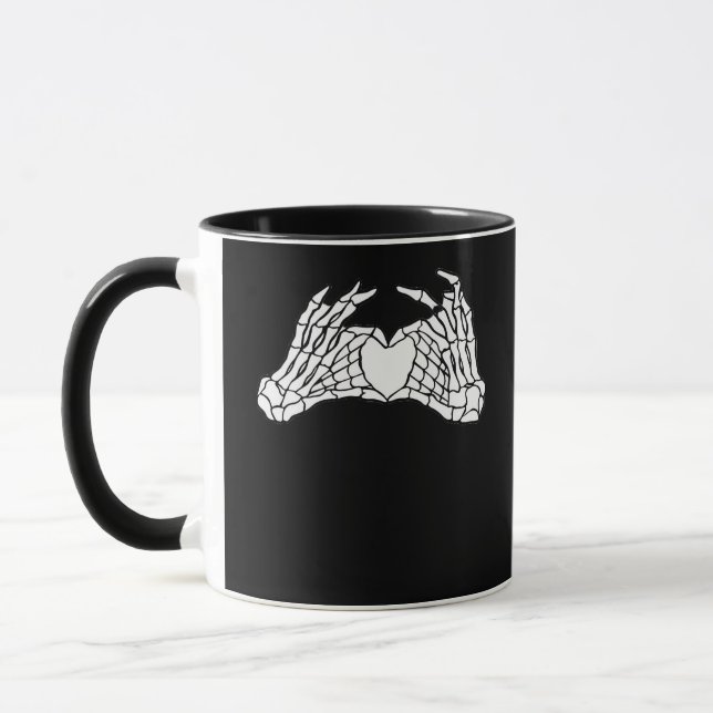 Taza Manos Skeleton Heart - Luz (Izquierda)