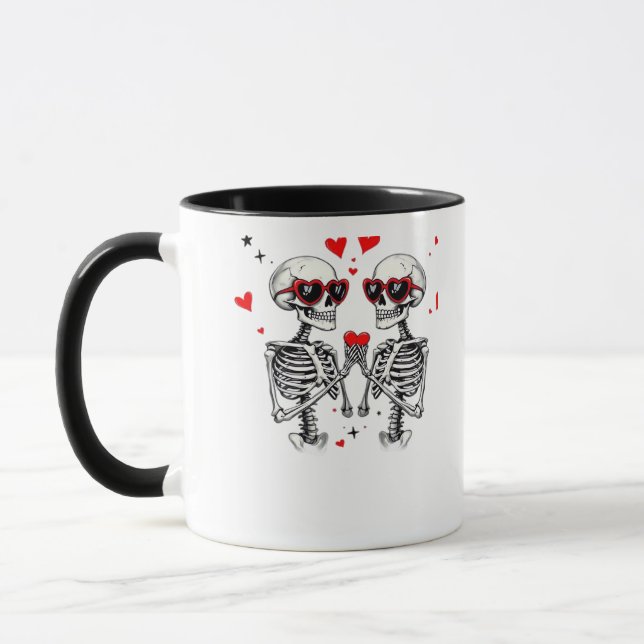 Taza Manos Skeleton Heart Para Tendencias (Izquierda)