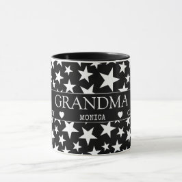 Taza Manta personalizada para abuela con nombres de nie