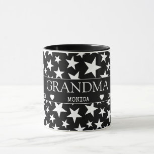 Taza Manta personalizada para abuela con nombres de nie