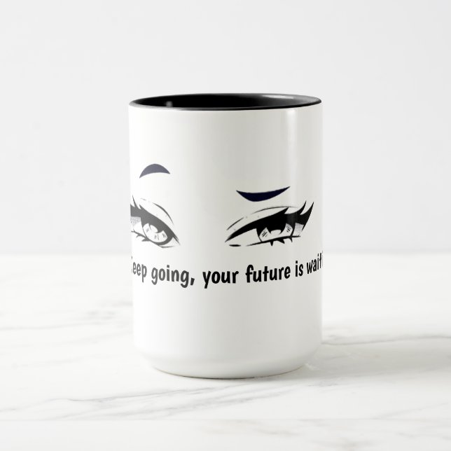 Taza Mantén El Ritmo Tu Futuro Está Esperando – Mo (Centro)