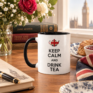 Taza Mantén la Calma y Bebe Té