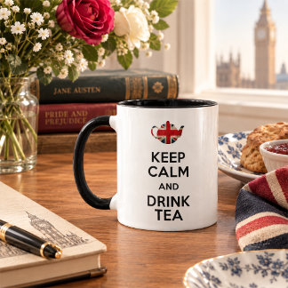 Taza Mantén la Calma y Bebe Té