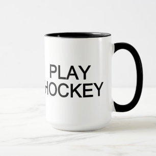 Taza Mantén la calma y juega el hockey - elige estilo,