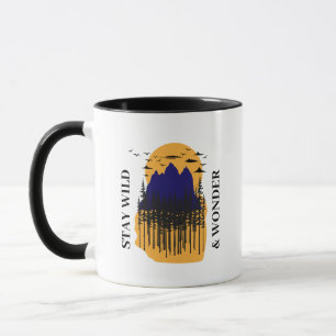 Taza Mantén tu esencia salvaje y maravíllate