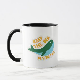 Taza Mantener el mar libre de plástico
