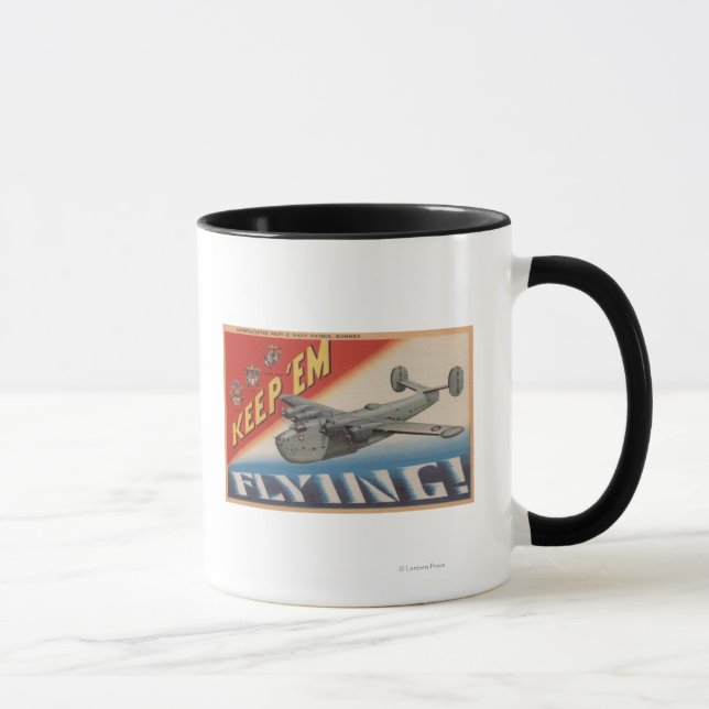 Taza Mantener 'Em Flying/PB2Y-2 (Derecha)