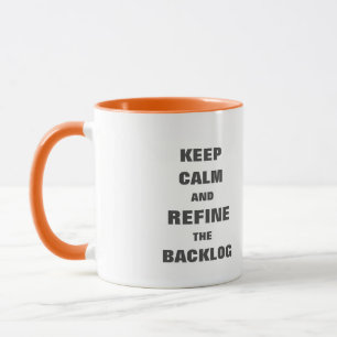 Taza Mantener la calma afinar el bloqueo de trabajo atr
