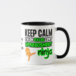 Taza Mantener la calma EXCELlent SPREADSHEET NINJA