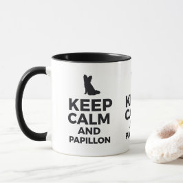 Taza Mantener La Calma Y El Papillon Mug
