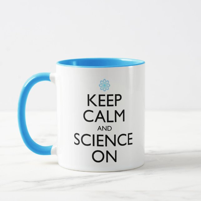 Taza Mantener La Calma Y La Ciencia En (Izquierda)