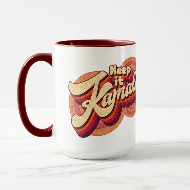 Taza Mantener la mugre de Kamala (Izquierda)
