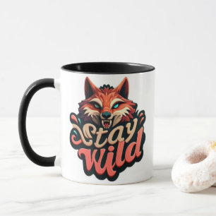 Taza "Manténganse locos por el diseño de Fox"