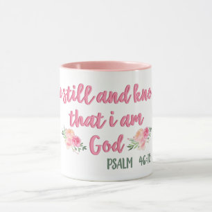 Taza Manténganse quietos y sepan que soy Dios // Verso 