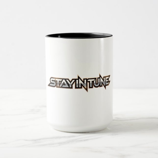 Taza Mantente en sintonía - texto (Centro)
