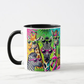 Taza Mantente salvaje - Fiestas tropicales vibran con u