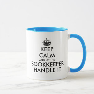 Taza Mantente tranquilo y deja que el contable se encar