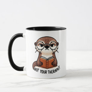 Taza Mantequilla fresca con gafas - "No tu terapeuta"