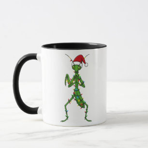 Taza Mantis religiosa Navidad Insecto Bug