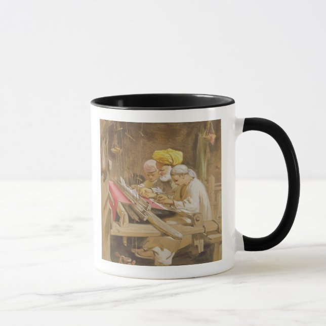 Taza Mantones de la cachemira: El tejer, 1863 (Derecha)