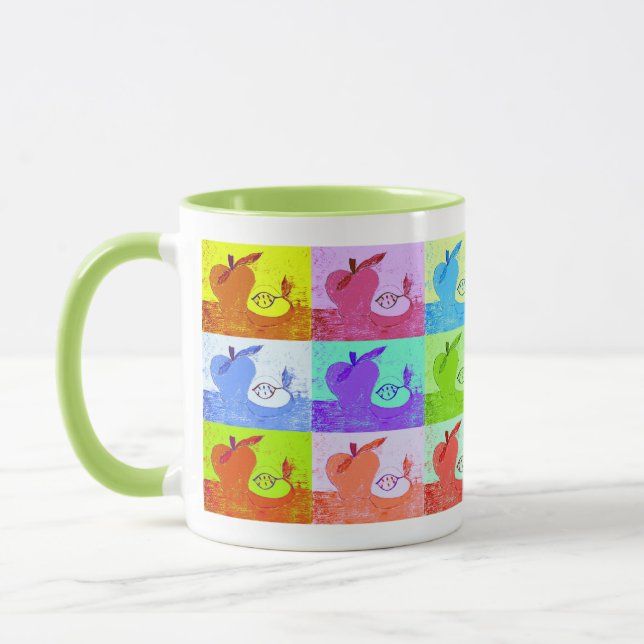 Taza Manzana Pop Art (Izquierda)