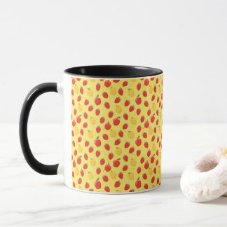 Taza Manzanas de Fresa Fruta Fresa Dibujos Animados sob