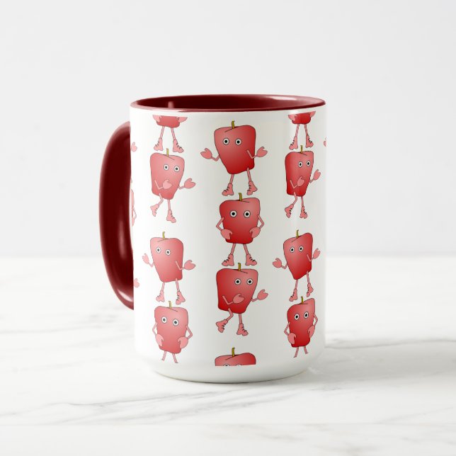 Taza Manzanas verticales (Anverso izquierdo)