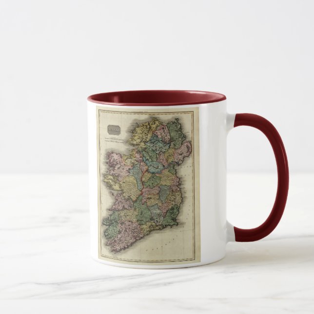 Taza Mapa 1813 de Irlanda de Juan Pinkerton (Derecha)
