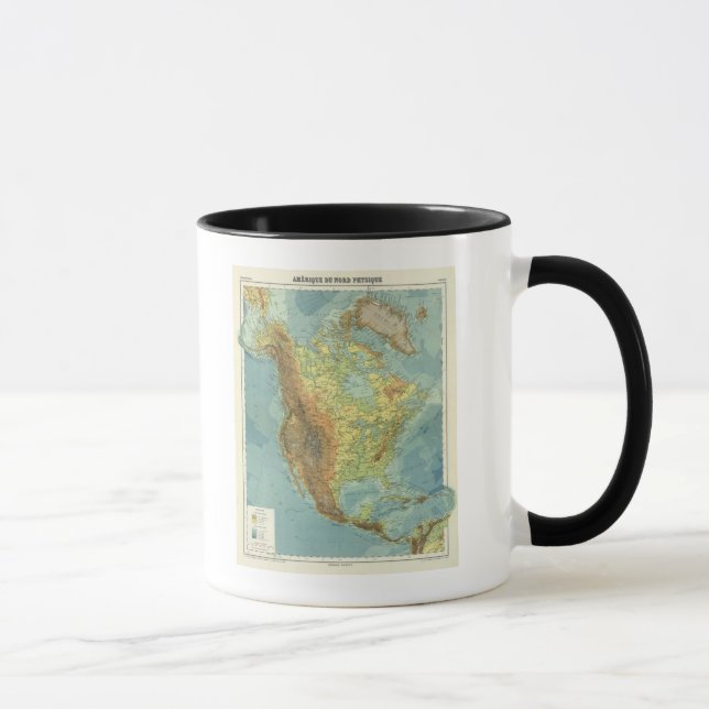 Taza Mapa 2 de Norteamérica (Derecha)