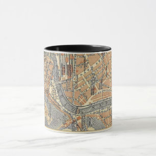 Taza Mapa antiguo de Bilbao España