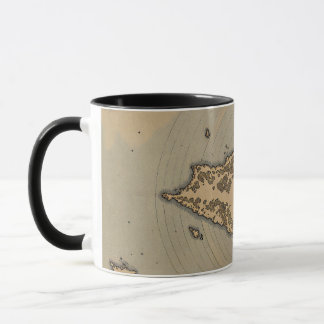 Taza Mapa Antiguo de Isla de Cartografía Fantástica Vin