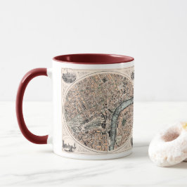 Taza Mapa antiguo de la Inglaterra de Londres
