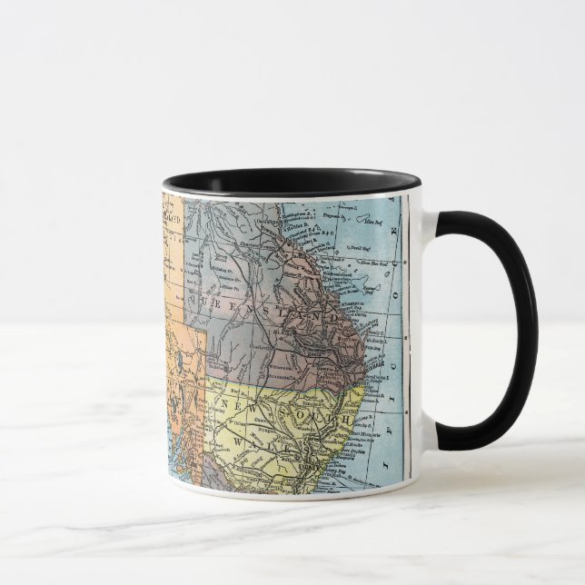 Taza MAPA: AUSTRALIA, c1890 (Derecha)