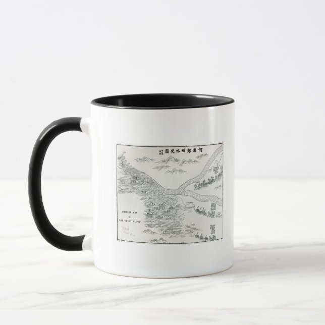 Taza Mapa chino de la gran inundación (Izquierda)