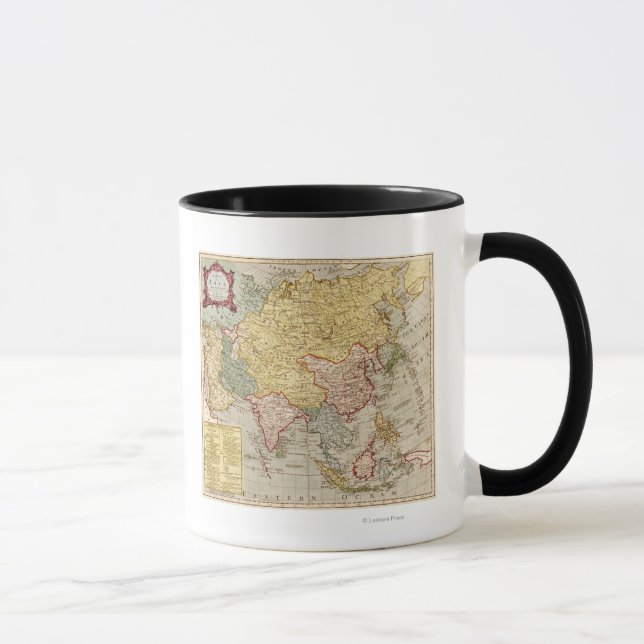 Taza Mapa de Asia PanorámicaAsia 2 (Derecha)