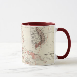 Taza Mapa de Asia sudoriental y de Australia del norte