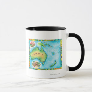Taza Mapa de Australia