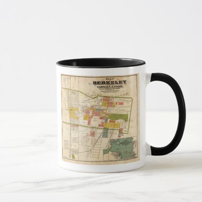 Taza Mapa de Berkeley (Derecha)