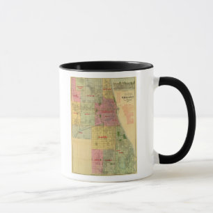 Taza Mapa de Blanchard de Chicago y alrededores