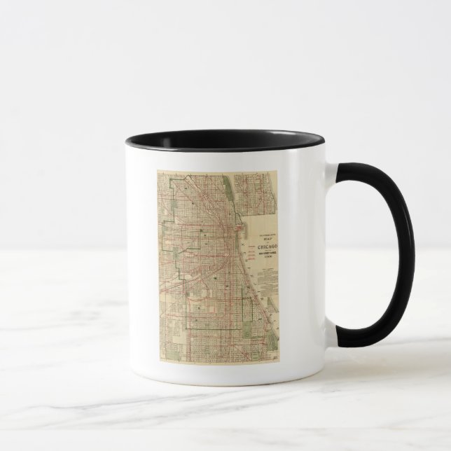 Taza Mapa de Blanchard en Chicago (Derecha)