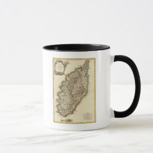 Taza Mapa de Boundris de Francia