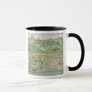 Taza Mapa de Candia y de Corfú, de 'Civitates Orbis Te