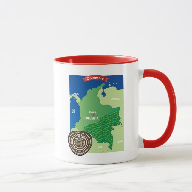 Taza Mapa de Colombia (Derecha)
