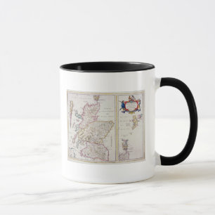 Taza Mapa de Escocia, c.1700