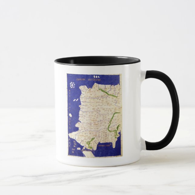 Taza Mapa de España y de Portugal, de 'Geographia (Derecha)