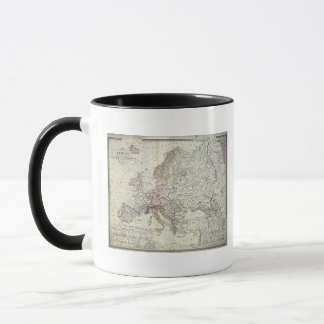 Taza Mapa de Europa, 1841 (Izquierda)