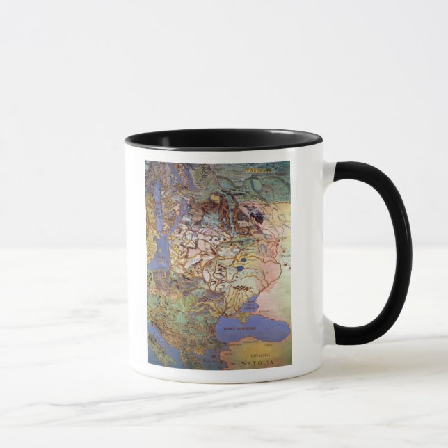 Taza Mapa de Europa Central (Derecha)