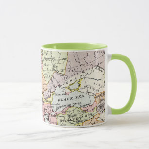 Taza Mapa de Europa el   la tercera cruzada