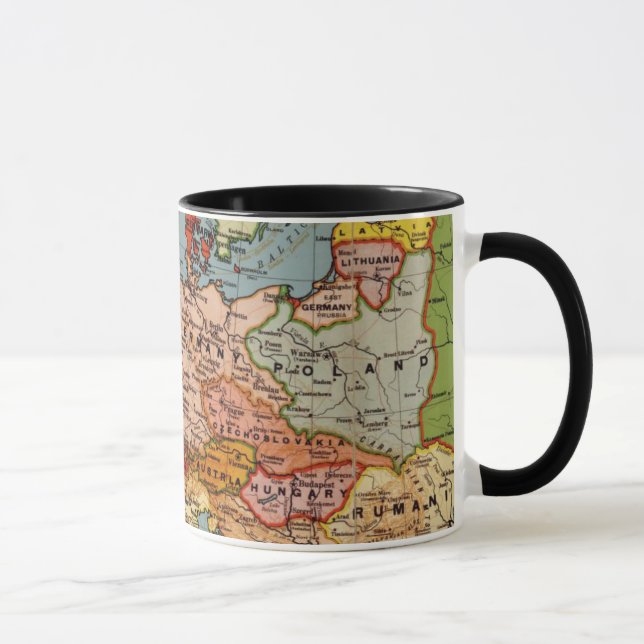 Taza Mapa de Europa temprana (Derecha)